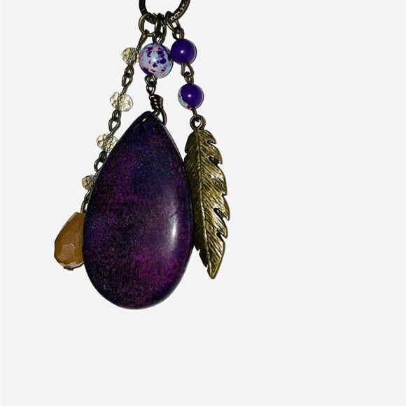 BOHEMIAN NATURAL STONE NECKLACE - Picture 4 of 5